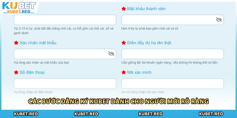 Các bước đăng ký KUBET dành cho người mới rõ ràng